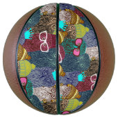 Ballon De Basket Chouette dans la couronne (Vertical)