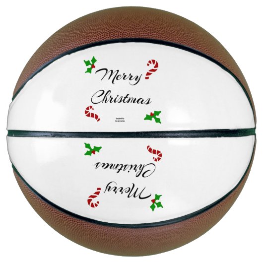 Ballon De Basket Christmas Wishes Basketball (Devant)