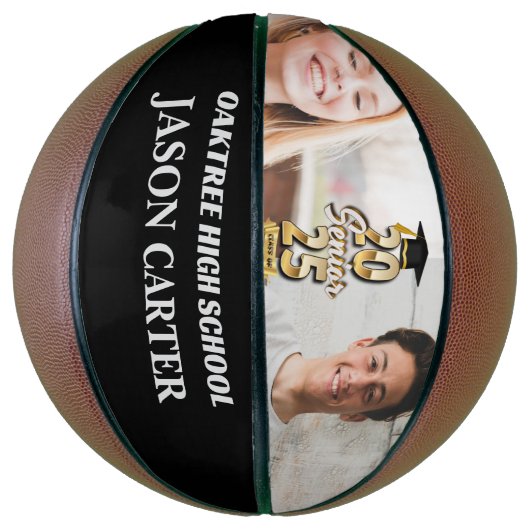 Ballon De Basket Classe de diplômés supérieurs de 2025 Graduation P (Vertical)