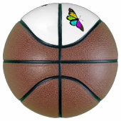 Ballon De Basket Clipart coloré de papillon (Droite)