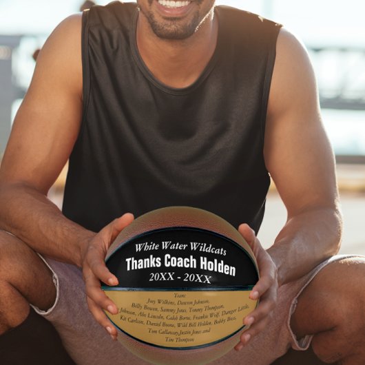 Ballon De Basket Coaches Personnalisées Nom Membres de l'équipe Ann