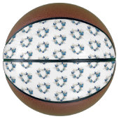 Ballon De Basket Coeur bijoux avec papillons Morpho (Devant)