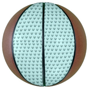 Ballon De Basket Coeur de plumes dans vert tendre