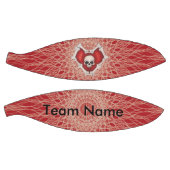 Ballon De Basket Coeur rouge gothique des os avec crâne sur les spi (Panneaux)