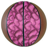 Ballon De Basket Coeurs chatoyants rose (Vertical)