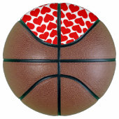 Ballon De Basket Coeurs rouges Motif, Romantique, Amour (Droite)