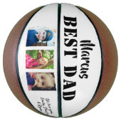 Ballon De Basket Collage photo Best Papa 3 Journée du Père (Vertical)