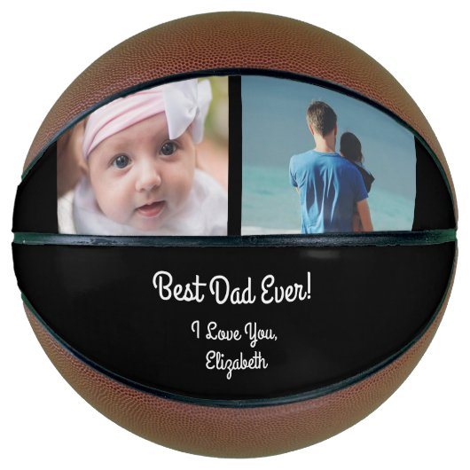 Ballon De Basket Collage photo moderne Meilleure Fête des pères pap (Devant)