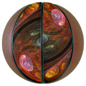 Ballon De Basket Connexion fluide Art Abstrait (Vertical)