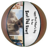 Ballon De Basket Cool Premier meilleur papa jamais photo Fête des p (Vertical)