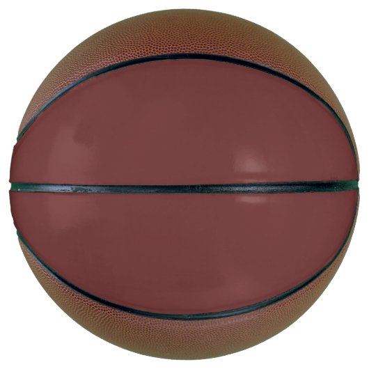 Ballon De Basket Couleur solide Garnet | Classique | Élégant (Devant)