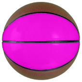 Ballon De Basket Couleur solide Magenta brillante (Devant)