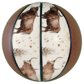 Ballon De Basket Cowboy des vaches des Highlands de l'Ouest (Vertical)