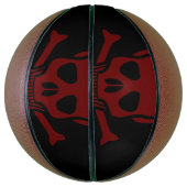 Ballon De Basket Crâne et os (Vertical)