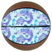 Ballon De Basket Créature de la fée mauve de sirène (Devant)