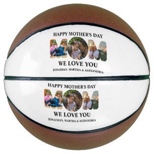 Ballon De Basket Créez votre propre collage photo 3 Happy Mothers d