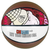 Ballon De Basket Crème glacée ChiRadioLLC ™ (Devant)