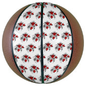 Ballon De Basket Croissant mécanique avec roses rouges (Vertical)