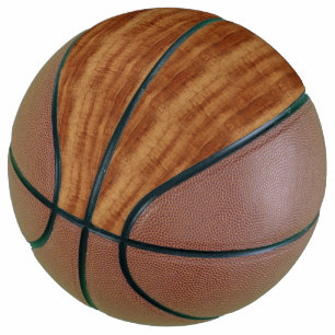 Ballon De Basket Curly Koa Acacia Grain