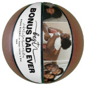 Ballon De Basket Custom Elegant Meilleur papa bonus jamais Collage  (Vertical)
