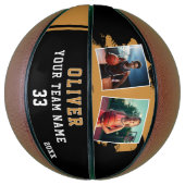 Ballon De Basket Custom Player's Name Number Team 2 Photo (Vertical)