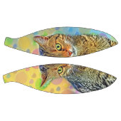 Ballon De Basket Cute kitten - abstrait - peinture colorée (Panneaux)