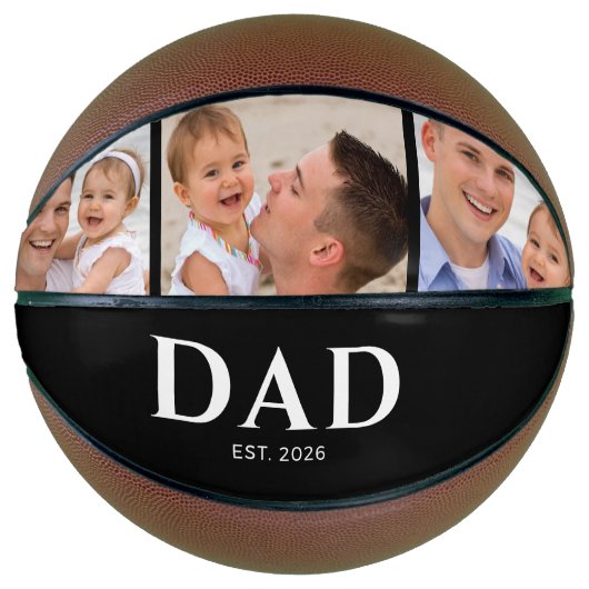 Ballon De Basket Dad Established Modern Black 3 Photo (Devant)