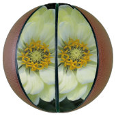 Ballon De Basket Dahlia Fleur jaune clair (Vertical)