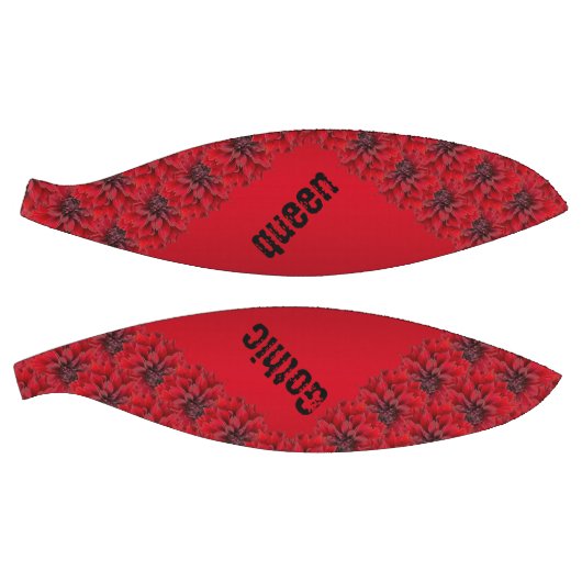 Ballon De Basket Dahlias rouge sang de style gothique - reine gothi (Panneaux)