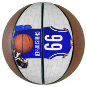 Ballon De Basket Design de maillot de basket personnalisé (Vertical)