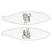 Ballon De Basket Dessin de tigre à pied - Design d'encre sur (Panneaux)