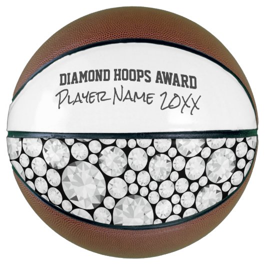 Ballon De Basket Diamond Basketball Hoops Award Sports Glam Gems (Devant)