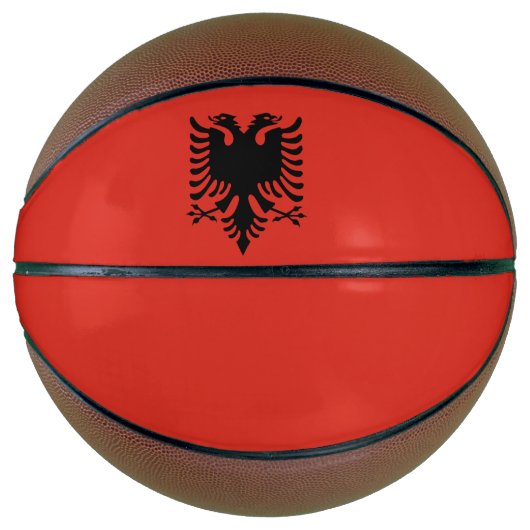 Ballon De Basket Drapeau albanais (Devant)