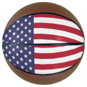 Ballon De Basket Drapeau américain (Devant)