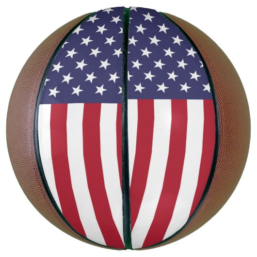 Ballon De Basket Drapeau américain (Vertical)