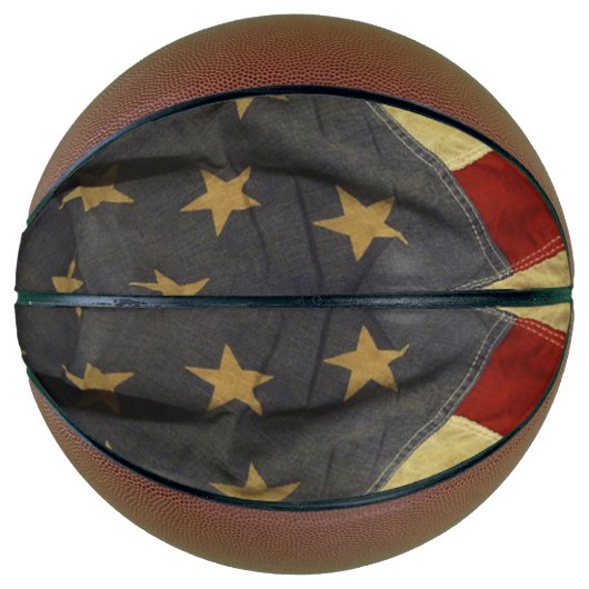 Ballon De Basket Drapeau américain (Devant)