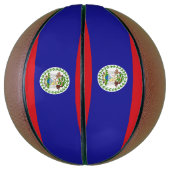 Ballon De Basket Drapeau bélizien (Vertical)