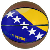 Ballon De Basket Drapeau bosnien (Devant)