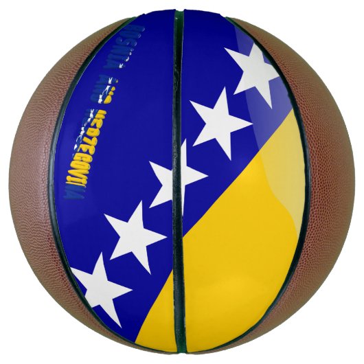 Ballon De Basket Drapeau bosnien (Vertical)