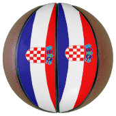 Ballon De Basket Drapeau Croatie (Vertical)