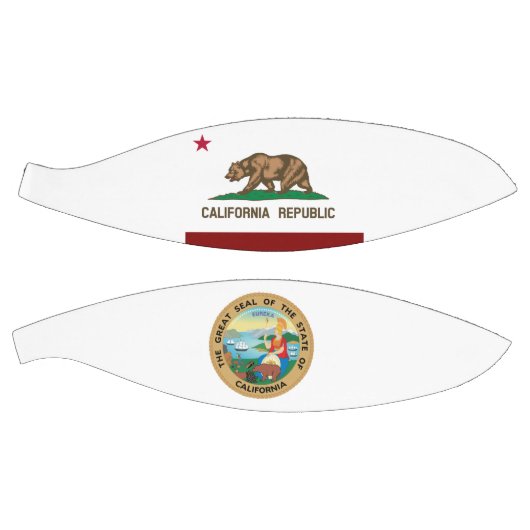 Ballon De Basket Drapeau de Californie (Panneaux)