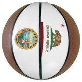 Ballon De Basket Drapeau de Californie (Vertical)