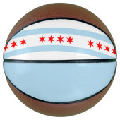 Ballon De Basket Drapeau de Chicago, Illinois Basketball (Devant)