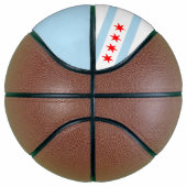 Ballon De Basket Drapeau de Chicago, Illinois Basketball (Droite)