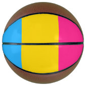 Ballon De Basket Drapeau de fierté Pansexual LGBTQ (Devant)