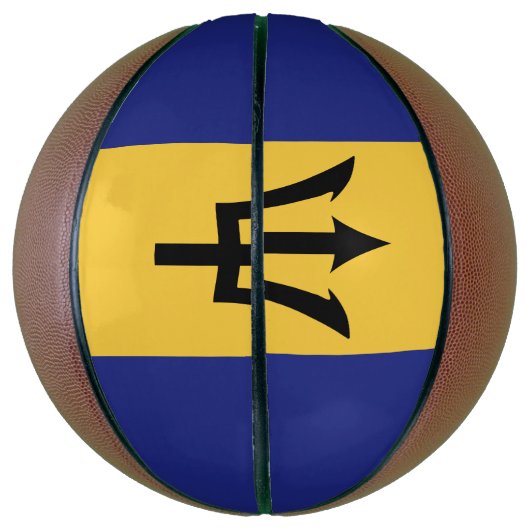 Ballon De Basket Drapeau de la Barbade (Vertical)