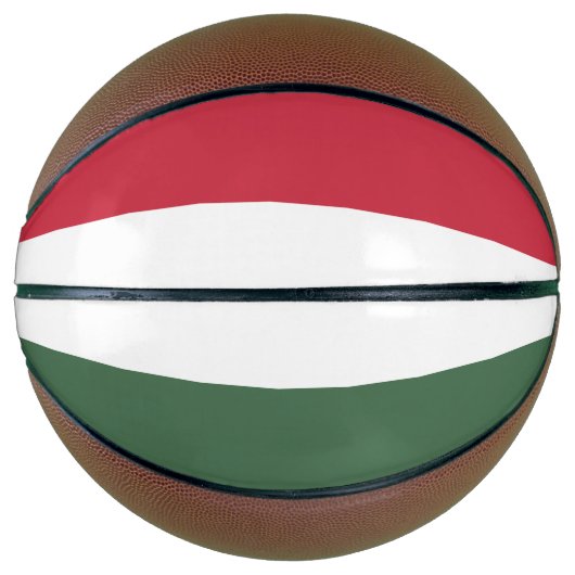 Ballon De Basket drapeau de la Hongrie (Devant)