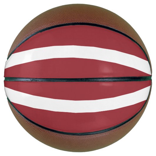 Ballon De Basket Drapeau de la Lettonie (Devant)
