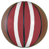 Ballon De Basket Drapeau de la Lettonie (Vertical)