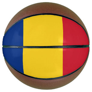 Ballon De Basket Drapeau de la Roumanie